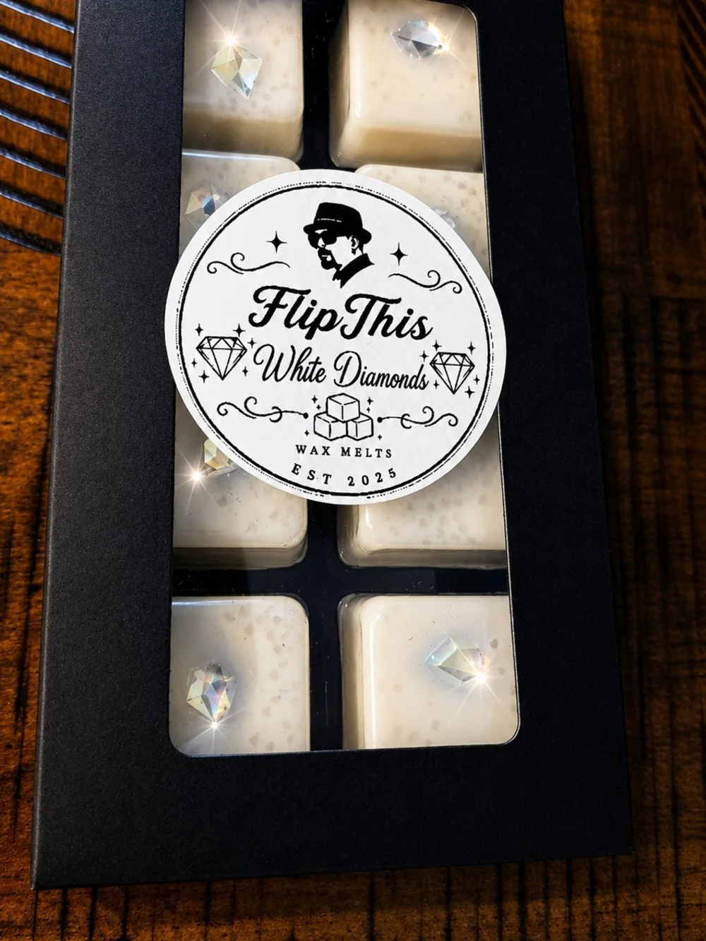 White Diamonds Soy Coconut Wax Melts Luxury Spiced Fragrance Texas Poured White